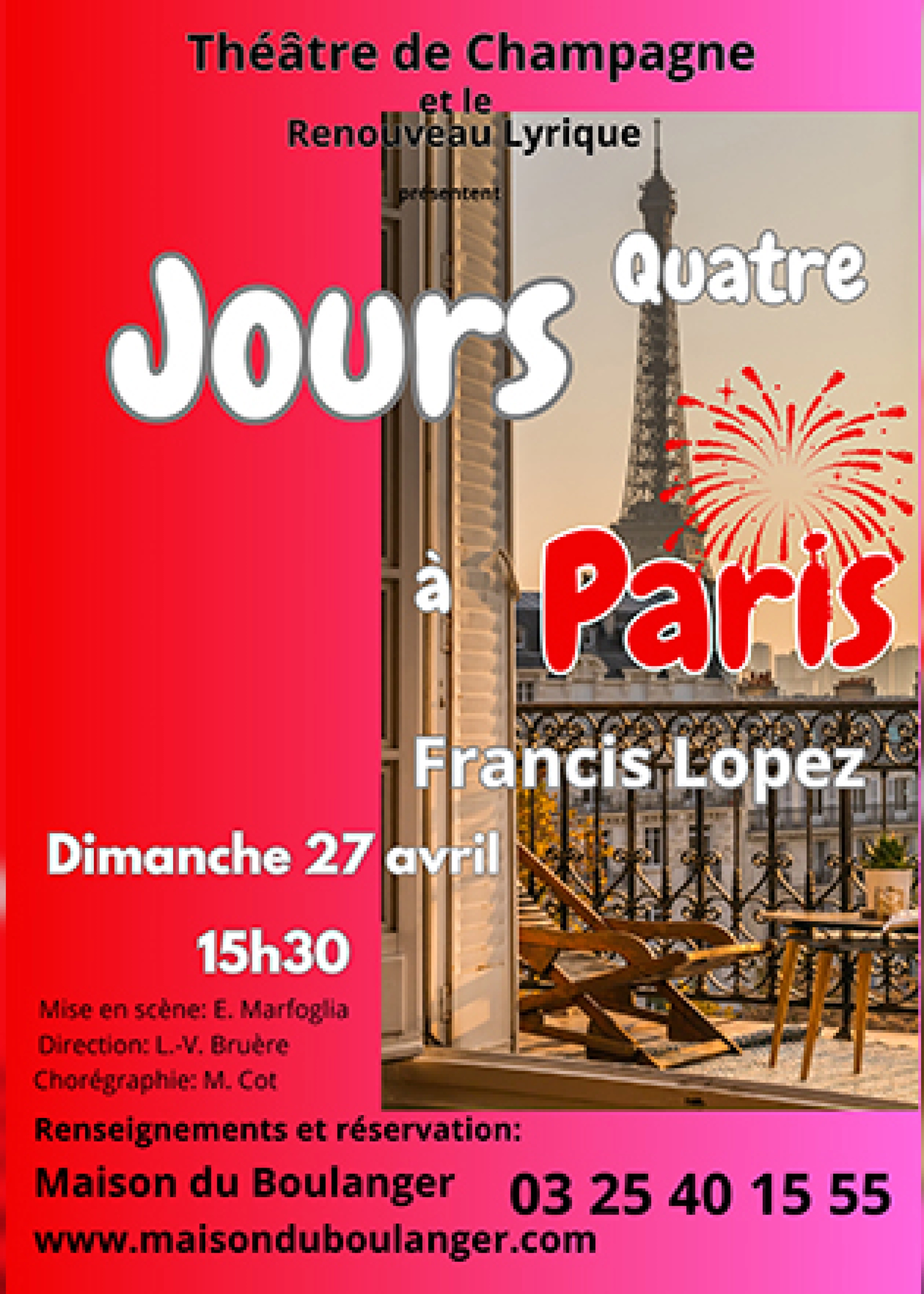 Affiche de l'évènement : Quatre jours à Paris