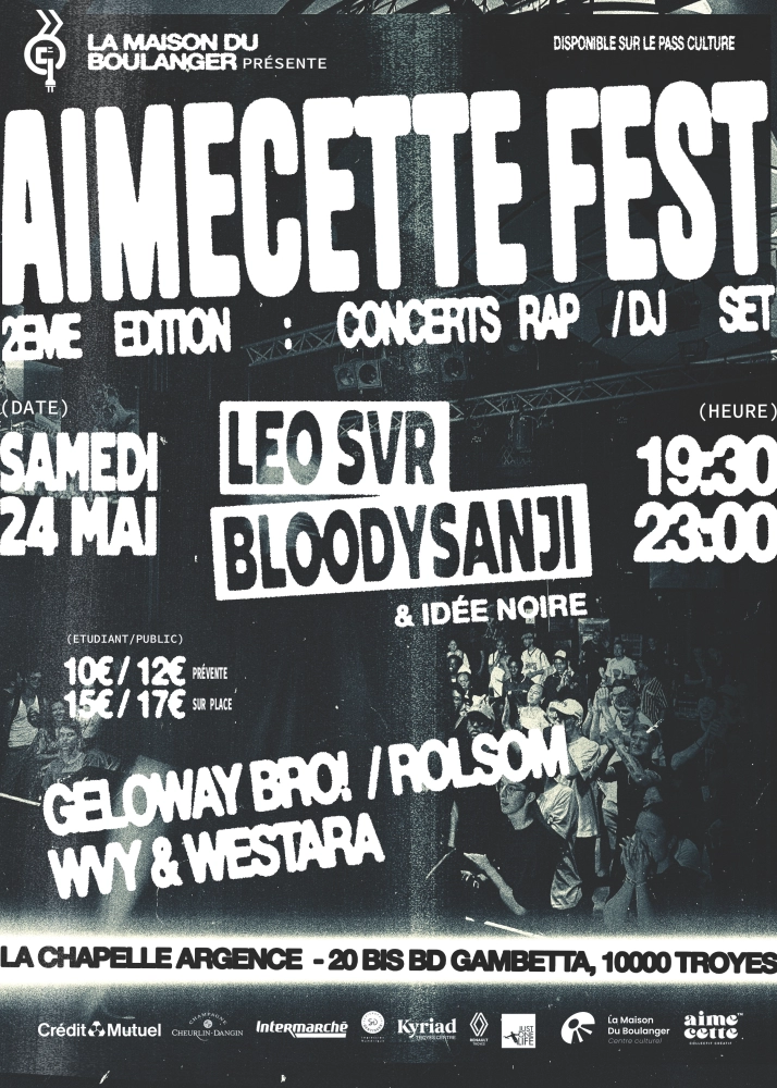 Affiche de l'évènement : AIMECETTE 2 Affiche de l'évènement : AIMECETTE 2